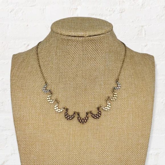 Lucky Brand Tricolor Metal Necklace - Picture 2 of 8